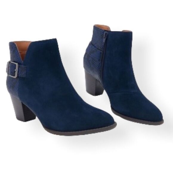 ✨Vionic Naomi Women's Suede Snake-Print Water-Resistant Boots✨ - Picture 4 of 7